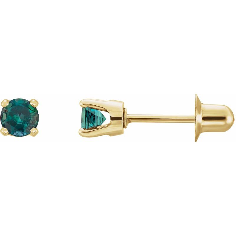 Round 4-Prong Stud Earrings No. 3