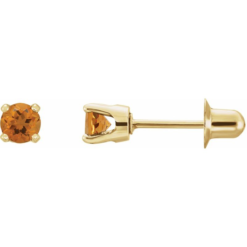 Round 4-Prong Stud Earrings No. 3