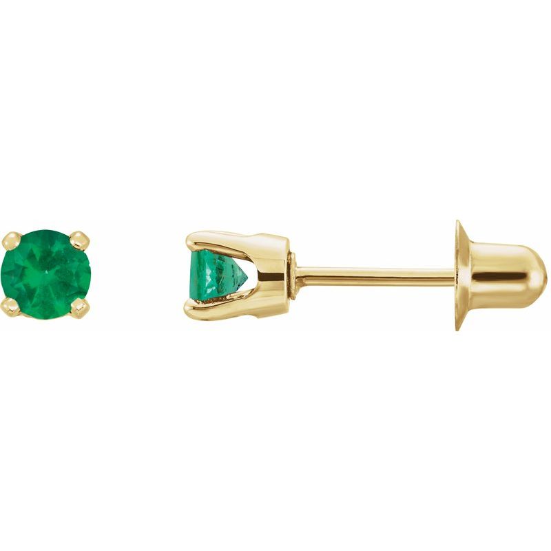 Round 4-Prong Stud Earrings No. 3