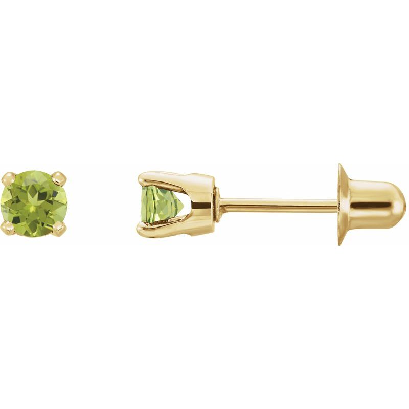 Round 4-Prong Stud Earrings No. 3