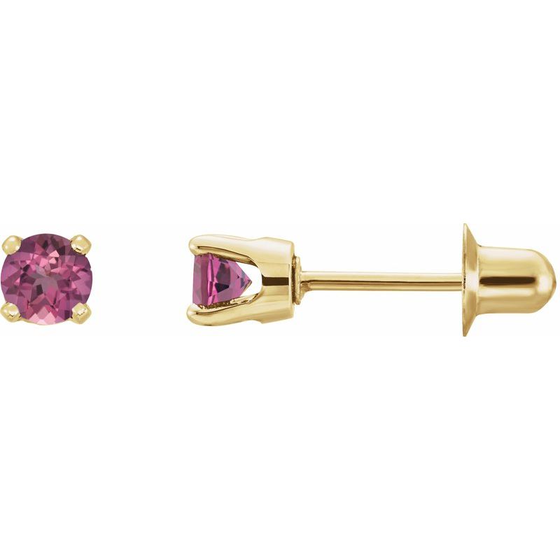 Round 4-Prong Stud Earrings No. 3