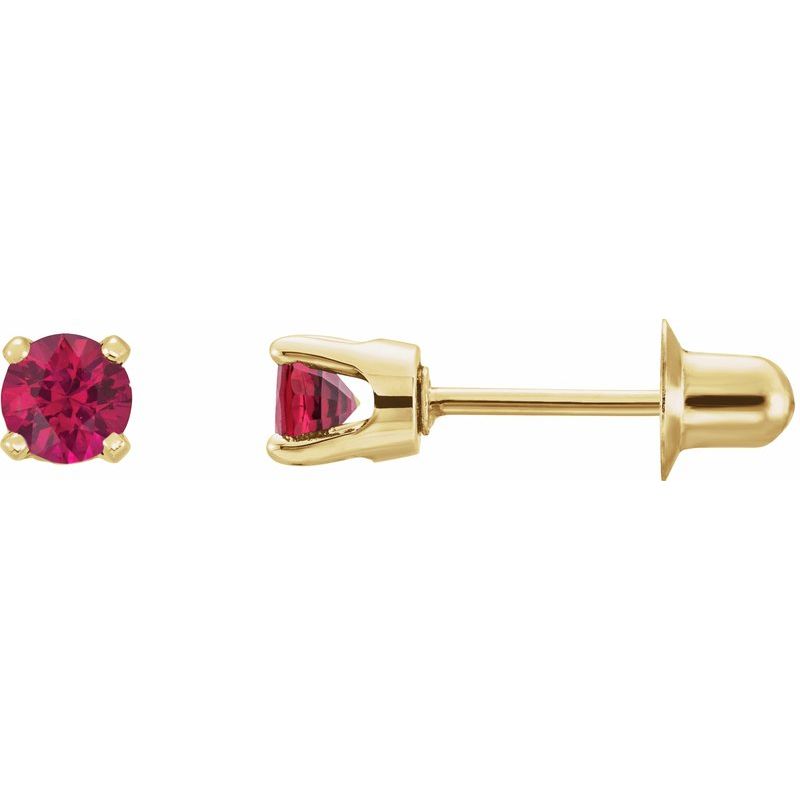 Round 4-Prong Stud Earrings No. 3
