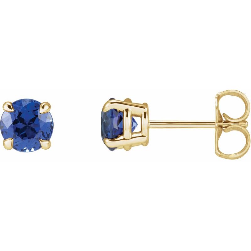Round 4-Prong Claw Stud Earrings
