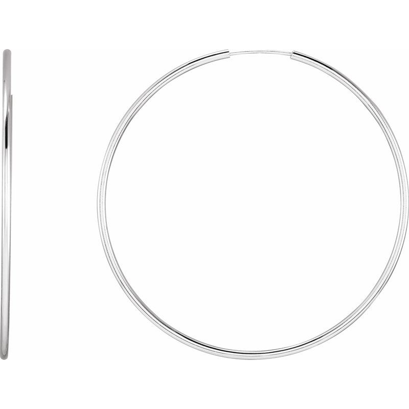 Endless Tube Hoop Earrings