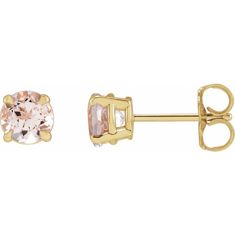 Round 4-Prong Claw Stud Earrings