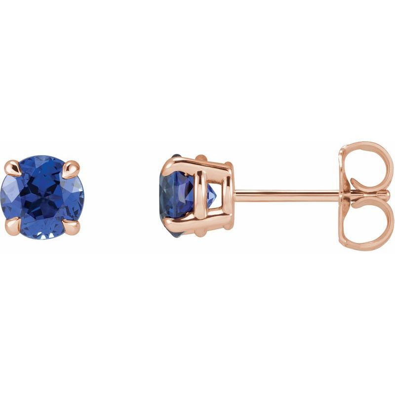 Round 4-Prong Claw Stud Earrings