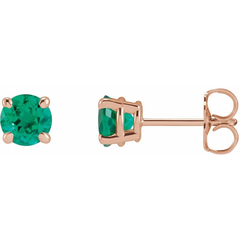 Round 4-Prong Claw Stud Earrings