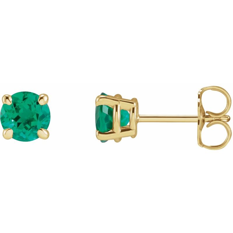 Round 4-Prong Claw Stud Earrings