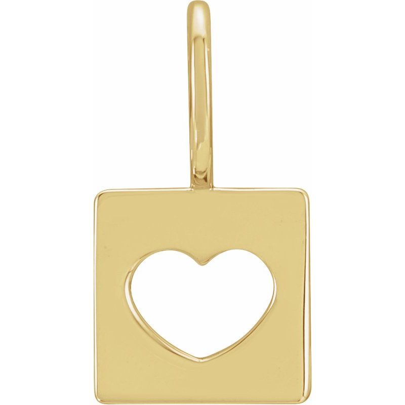 Pierced Heart Charm/Pendant