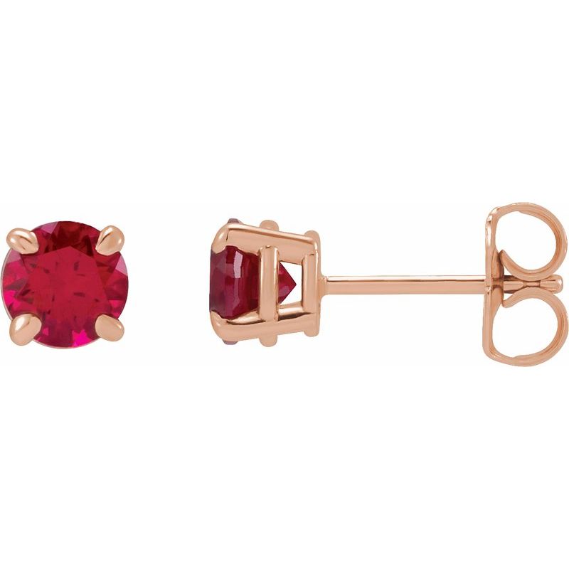 Round 4-Prong Claw Stud Earrings