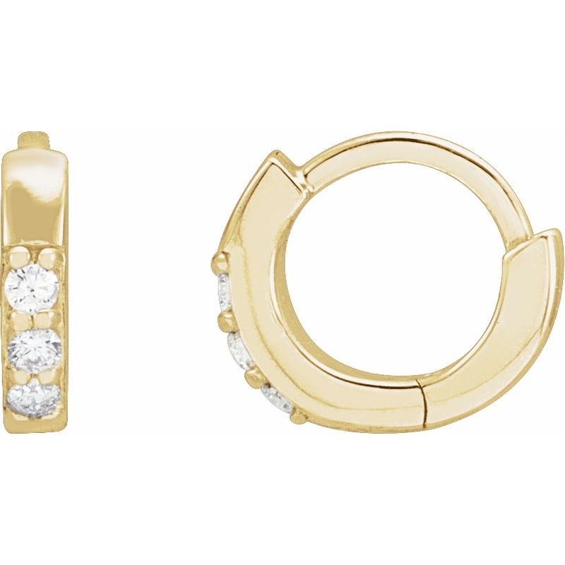 Accented Huggie Earrings
