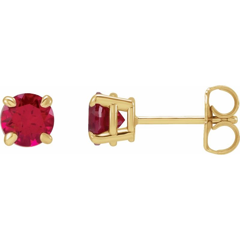 Round 4-Prong Claw Stud Earrings