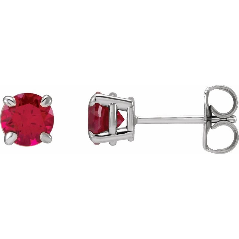 Round 4-Prong Claw Stud Earrings