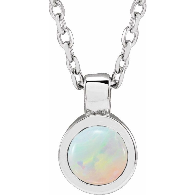 Bezel-Set Necklace or Pendant