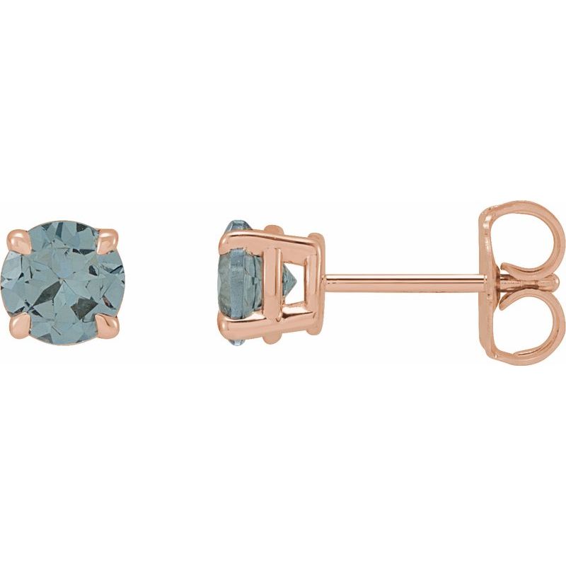 Round 4-Prong Claw Stud Earrings