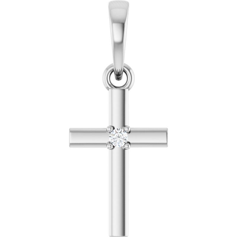 Cross Necklace or Pendant — Natural Diamond No. 2