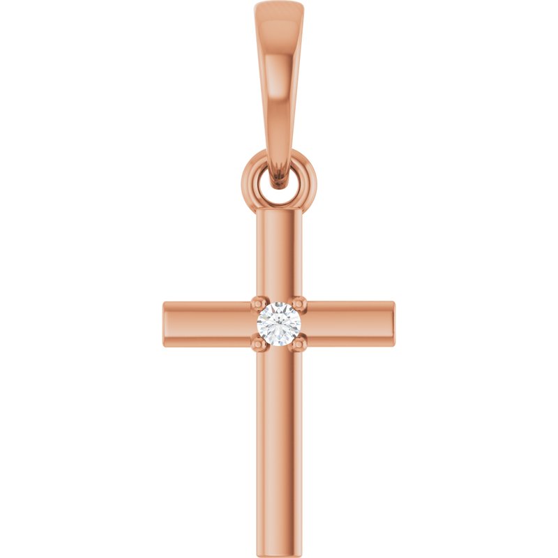 Cross Necklace or Pendant — Natural Diamond No. 2