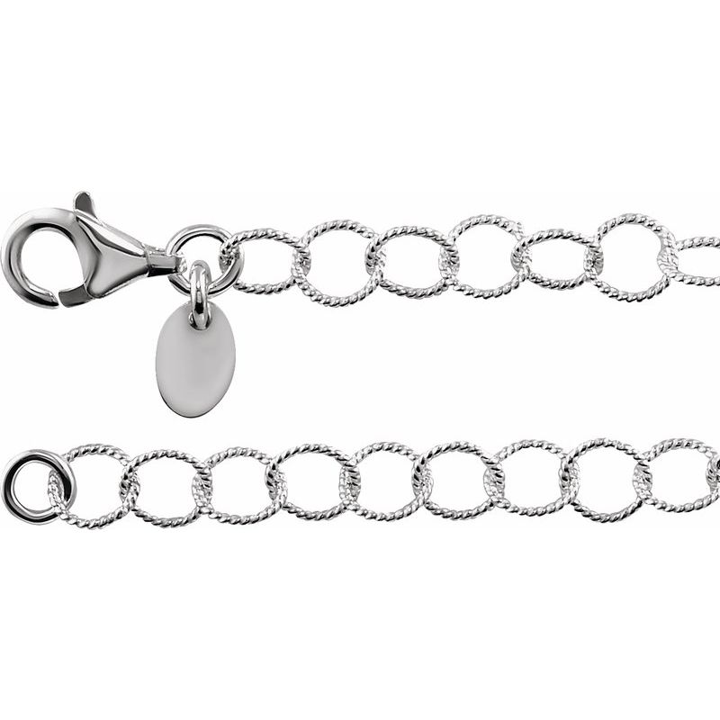 4.6 mm Knurled Rolo Chain