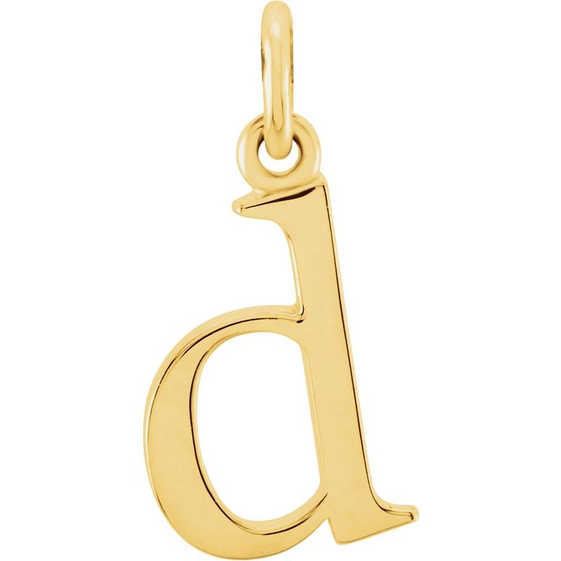Lowercase Initial Necklace or Charm/Pendant
