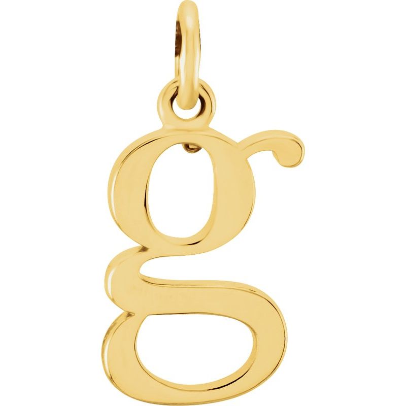 Lowercase Initial Necklace or Charm/Pendant