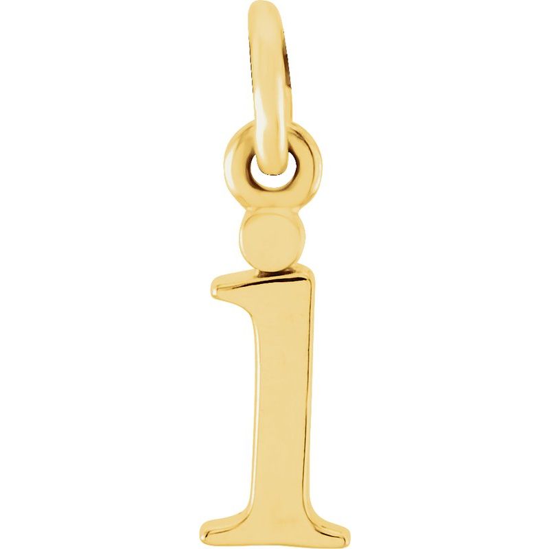 Lowercase Initial Necklace or Charm/Pendant