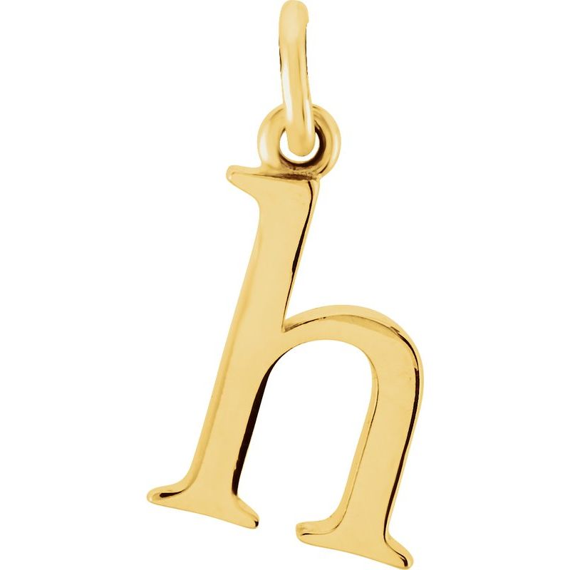 Lowercase Initial Necklace or Charm/Pendant