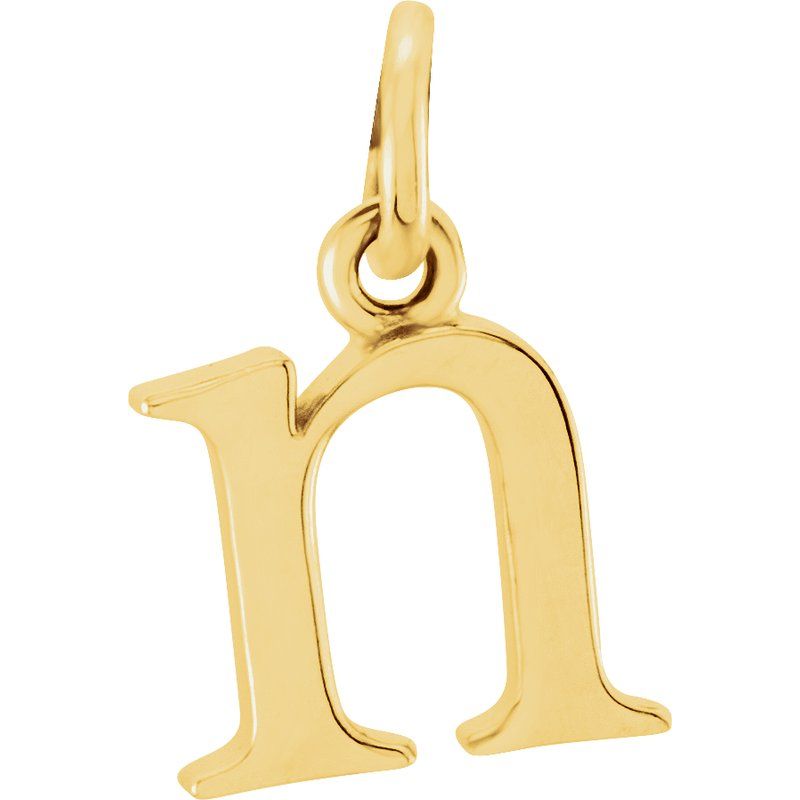 Lowercase Initial Necklace or Charm/Pendant