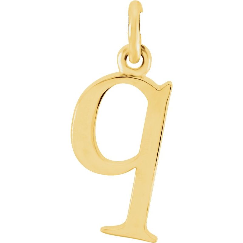 Lowercase Initial Necklace or Charm/Pendant