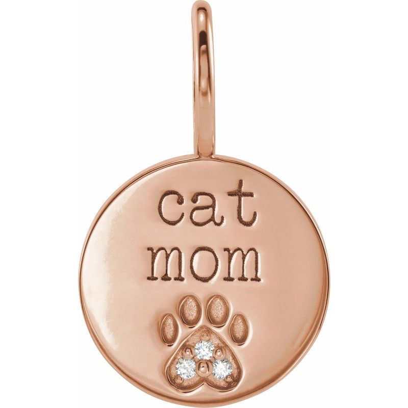 Engraved Paw Print Charm/Pendant