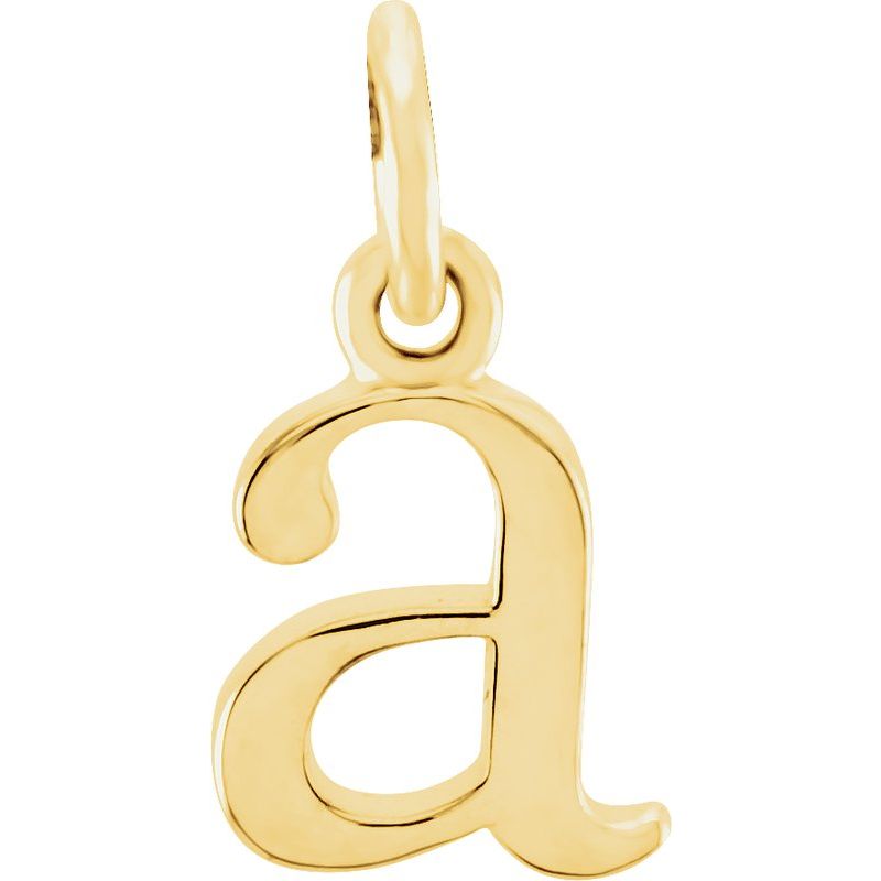 Lowercase Initial Necklace or Charm/Pendant