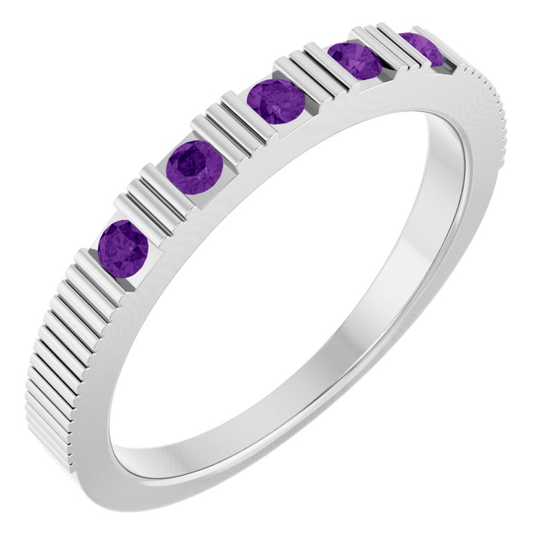Birthstone Stackable Ring No. 2
