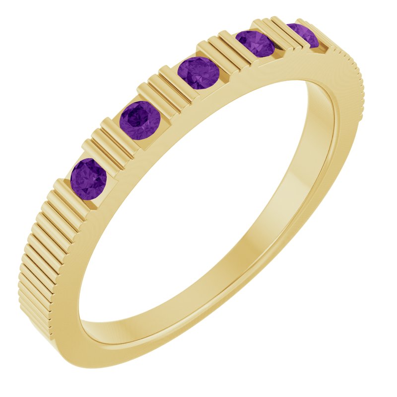 Birthstone Stackable Ring No. 2