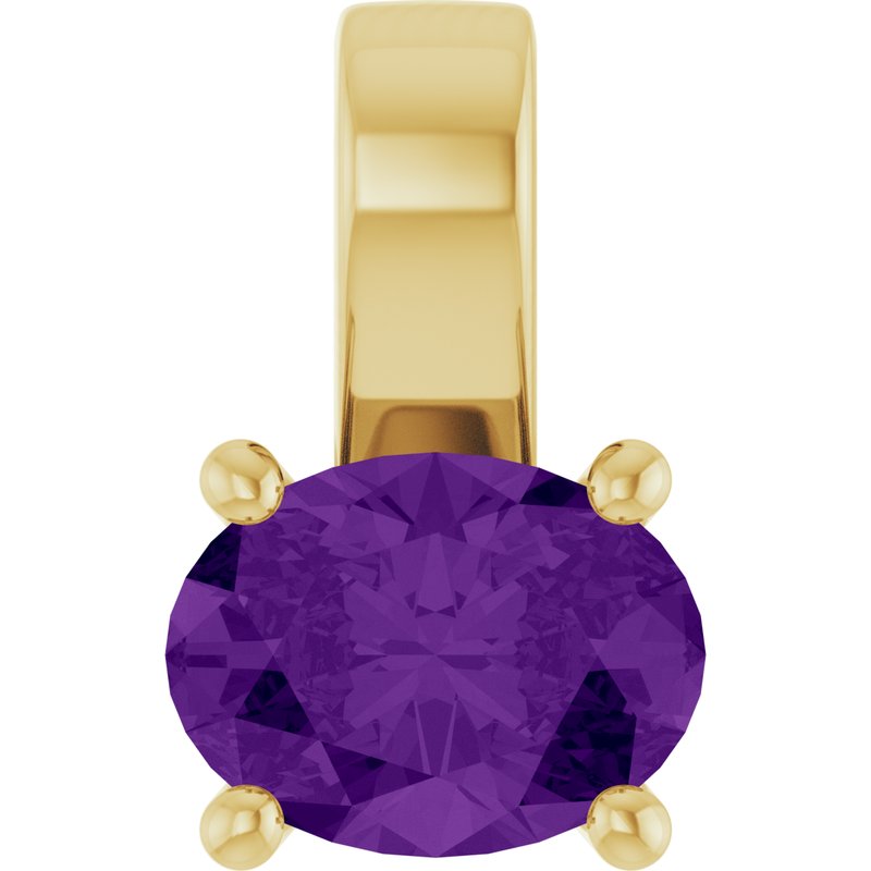 Solitaire Charm/Pendant — Natural