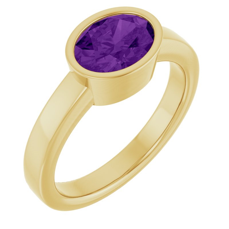 Bezel-Set Solitaire Ring No. 3