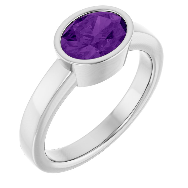 Bezel-Set Solitaire Ring No. 3