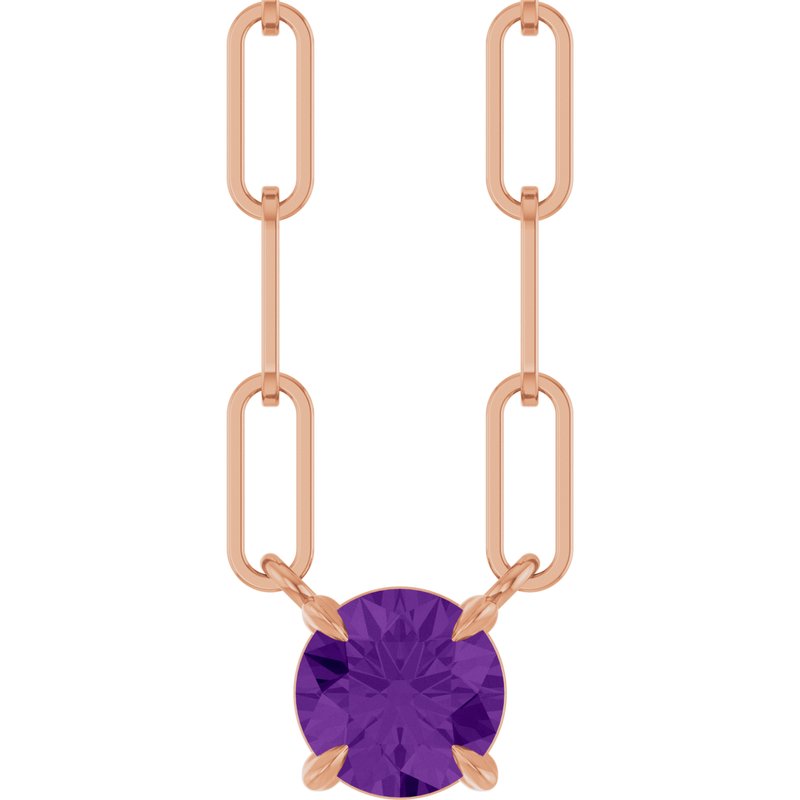 Solitaire Claw-Prong Necklace