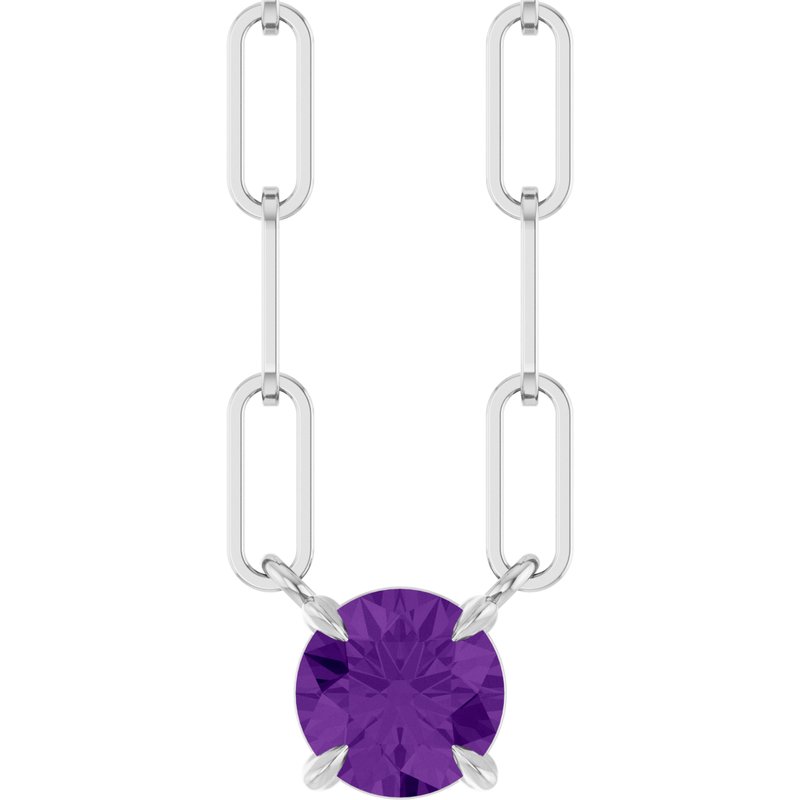 Solitaire Claw-Prong Necklace