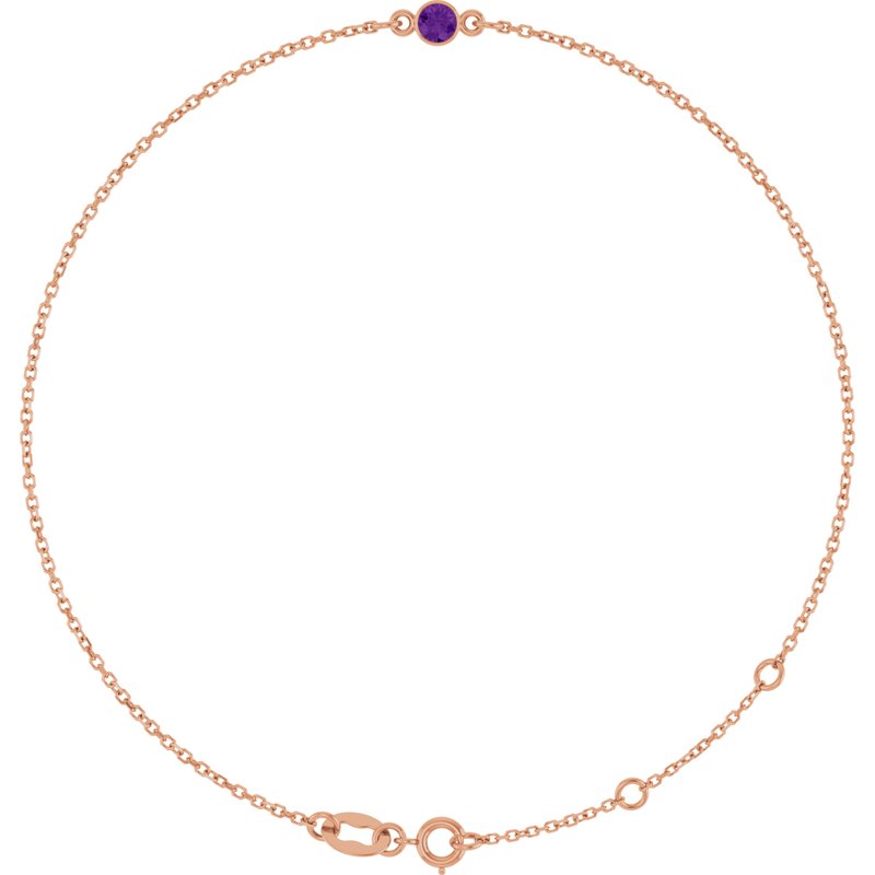 Bezel-Set Link Bracelet