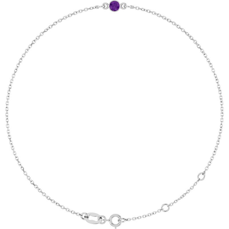 Bezel-Set Link Bracelet