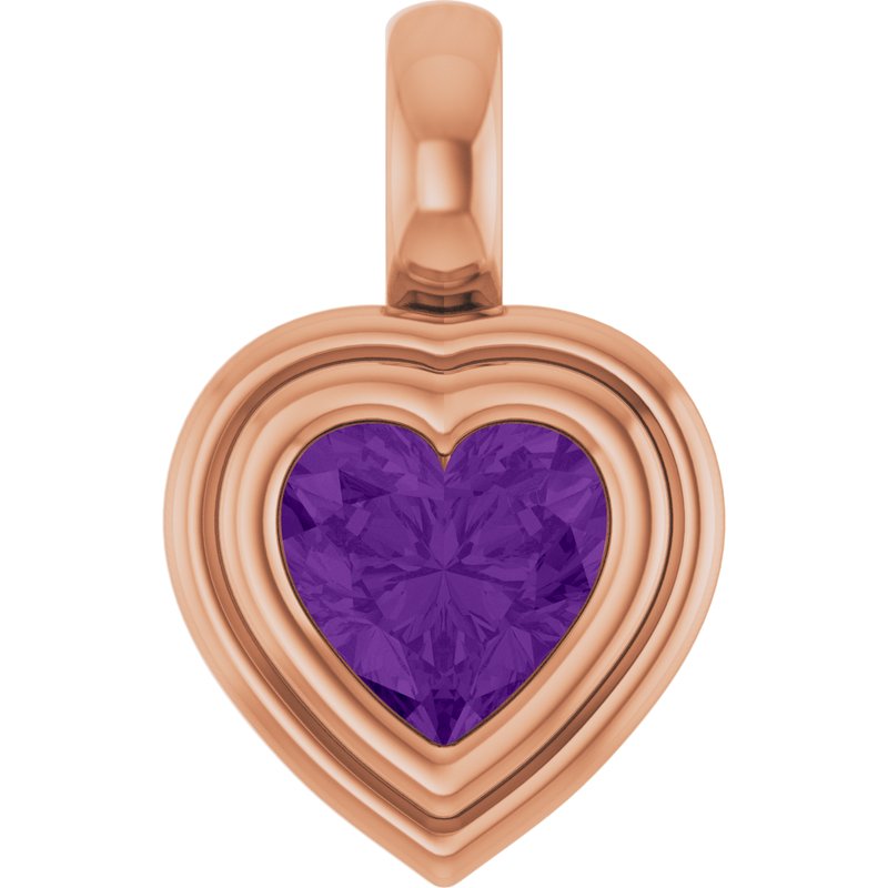 Bezel-Set Solitaire Charm/Pendant No. 2