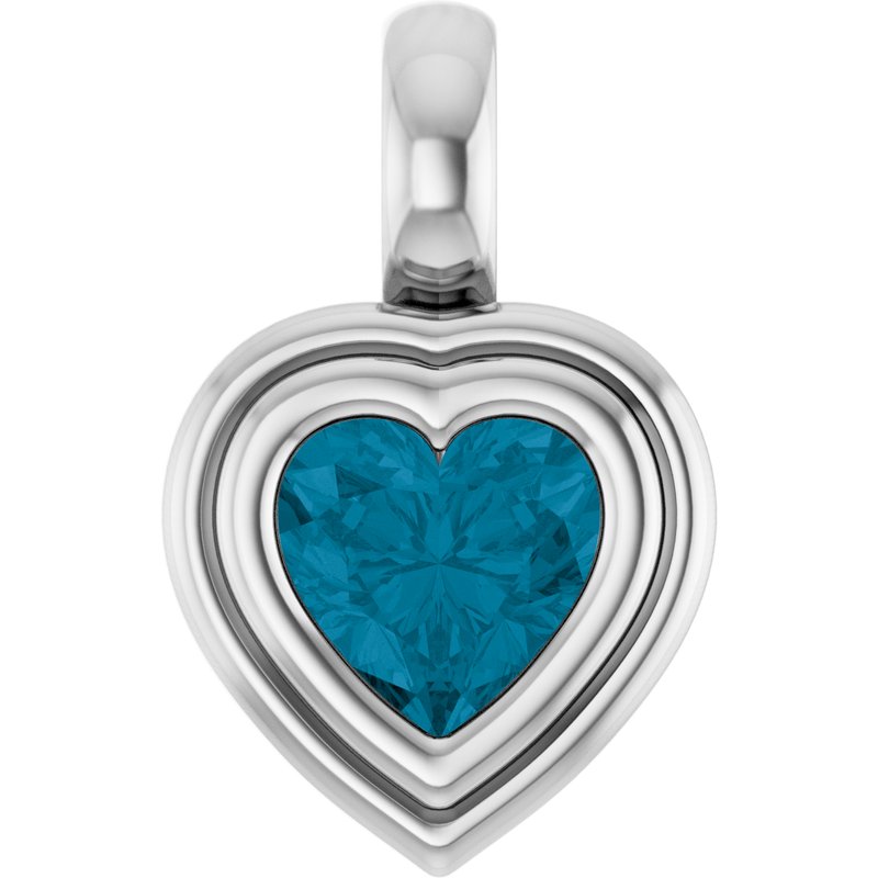 Bezel-Set Solitaire Charm/Pendant No. 2