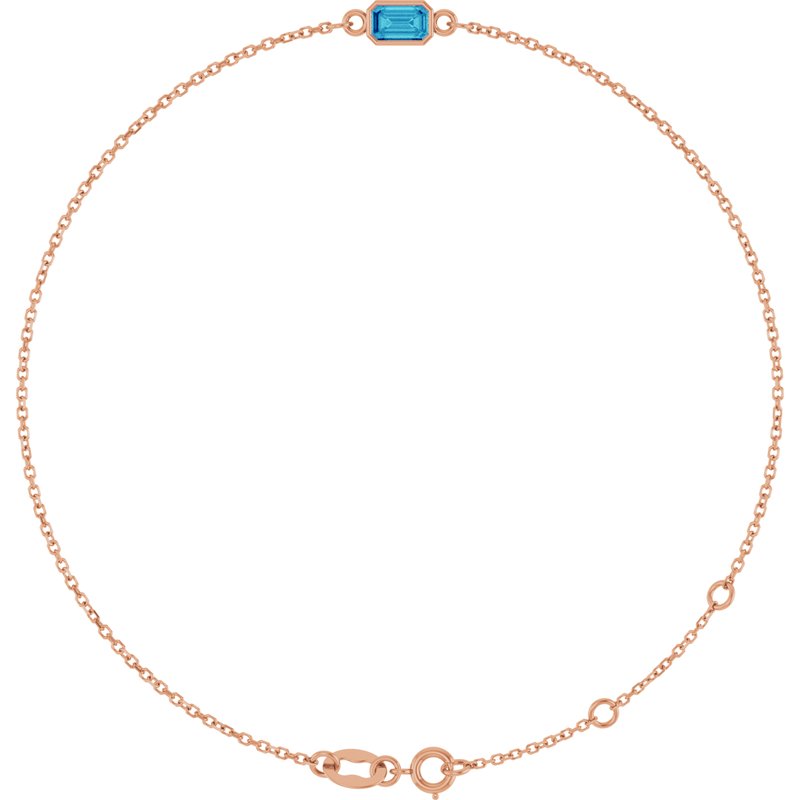 Bezel-Set Link Bracelet