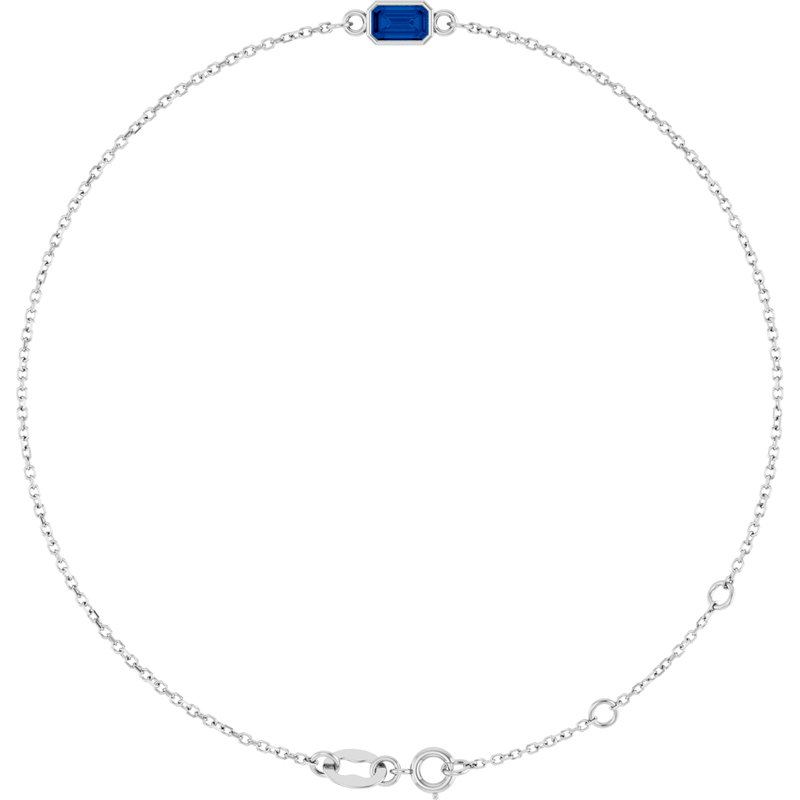 Bezel-Set Link Bracelet
