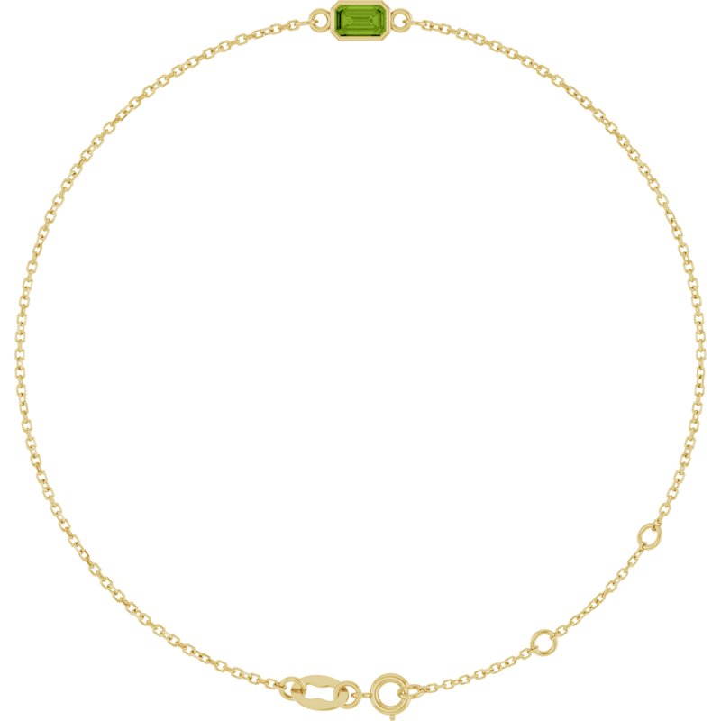 Bezel-Set Link Bracelet