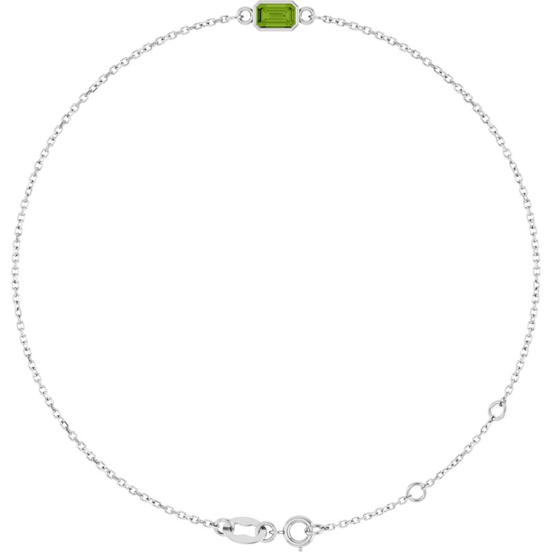 Bezel-Set Link Bracelet