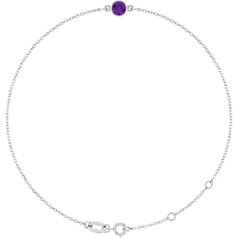 Bezel-Set Link Bracelet