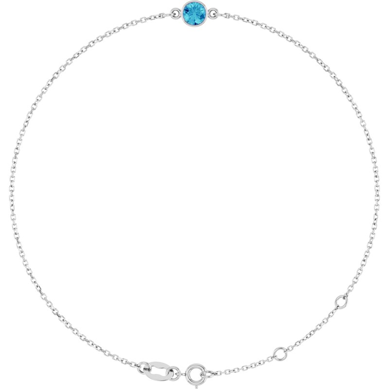 Bezel-Set Link Bracelet