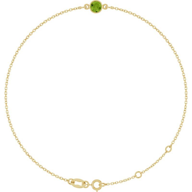 Bezel-Set Link Bracelet