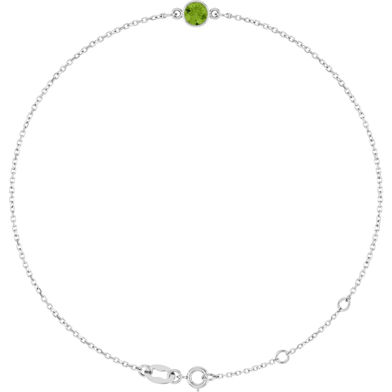 Bezel-Set Link Bracelet