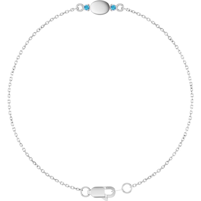 Engravable Accented Bracelet